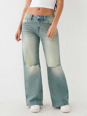 Baggy Jeans True Religion Bobbi Mujer Azules | Colombia-XJPSVDK54