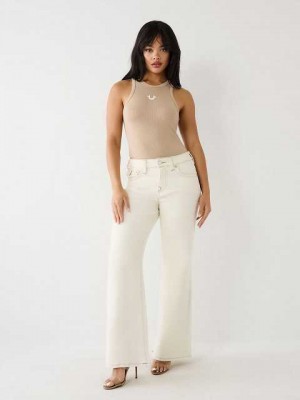 Baggy Jeans True Religion Bobbi Mujer Blancas | Colombia-LTJIVEC35