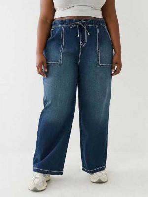 Baggy Jeans True Religion Plus Relaxed Baggy Big T Mujer Blancas | Colombia-LZHACKB98