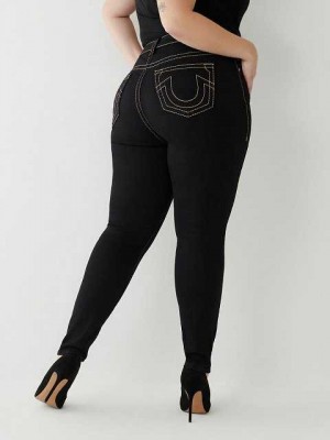 Jeans Skinny True Religion Jennie Big T Curvy Mujer Negras | Colombia-DPUBGWT32