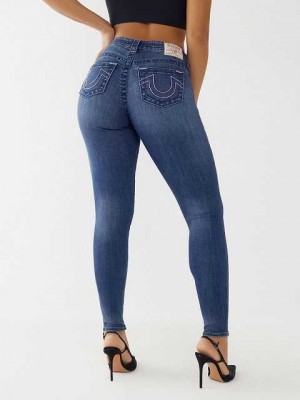 Jeans Skinny True Religion Jennie Big T Curvy Mujer Azules | Colombia-NXJZVQM08