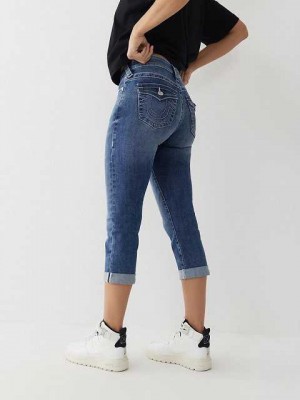 Jeans Skinny True Religion Jennie Curvy Crop Mujer Azules | Colombia-GNRVIUW85