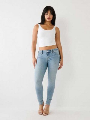 Jeans Skinny True Religion Jennie Mid Rise Curvy Mujer Azules | Colombia-CRSTFXY49