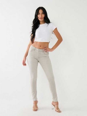 Jeans Skinny True Religion Jennie Mid Rise Super Mujer Gris | Colombia-TLOSRWD63