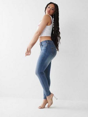 Jeans Skinny True Religion Jennie Mid Rise Curvy Mujer Azules | Colombia-JSHNLTR60