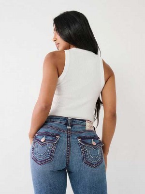 Jeans Skinny True Religion Jennie Super T Curvy Mujer Azules | Colombia-ZQYSHVF12