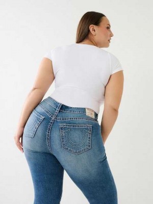 Jeans Skinny True Religion Plus Halle Big T Super Mujer Azules Claro | Colombia-ZYHNEIR91