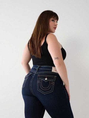 Jeans Skinny True Religion Plus Halle Big T Super Mujer Azul Marino | Colombia-LTRBJFV91
