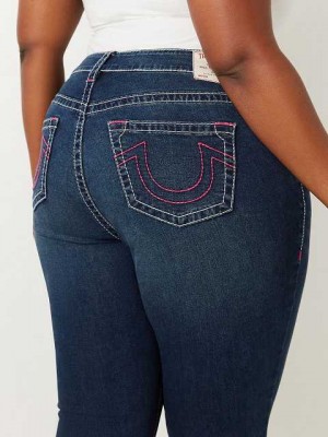 Jeans Skinny True Religion Plus Halle High Rise Super Mujer Azul Marino | Colombia-VGMSEPL40