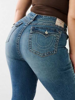 Jeans Skinny True Religion Plus Jennie Mid Rise Flap Mujer Azules | Colombia-JSWVQMN51