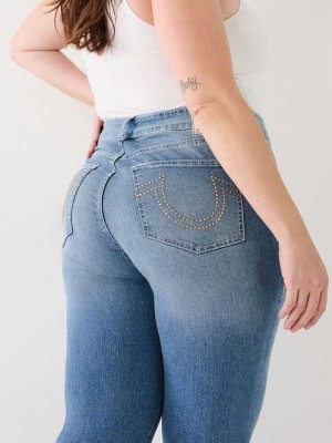 Jeans Skinny True Religion Plus Jennie Mid Rise Curvy Mujer Azules Oscuro | Colombia-QCFUPMD78