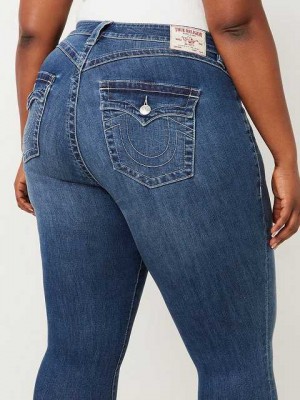 Jeans Skinny True Religion Plus Jennie Mid Rise Mujer Azul Marino | Colombia-DEBFYOG59