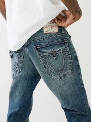 Jeans Skinny True Religion Rocco Embossed 32" Hombre Azules | Colombia-MKNFVUR74