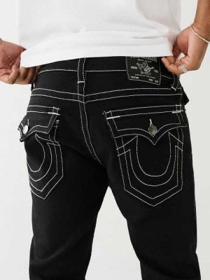 Jeans Skinny True Religion Rocco Single Needle Flap 32” Hombre Negras | Colombia-EKMDHXW64