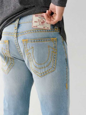 Jeans Skinny True Religion Rocco Super T 32" Hombre Azules Claro | Colombia-KUAYSWL62