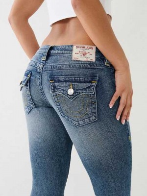 Jeans Skinny True Religion Stella Low Rise Flap Mujer Naranjas | Colombia-ULECXPQ87