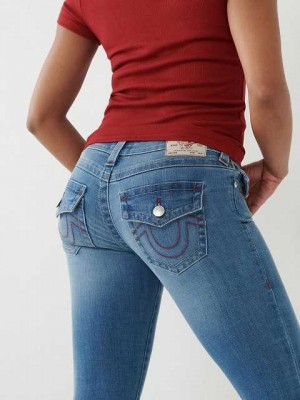 Jeans Skinny True Religion Stella Low Rise Mujer Azules | Colombia-VKRQXJC75
