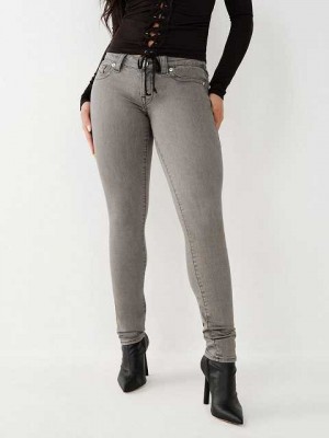 Jeans Skinny True Religion Stella Low Rise Mujer Gris | Colombia-UQDEAYB71