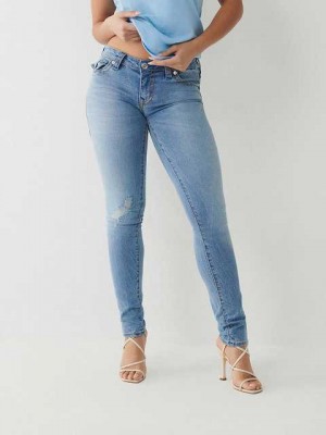 Jeans Skinny True Religion Stella Low Rise Big T Mujer Azules | Colombia-MFGYWNH73