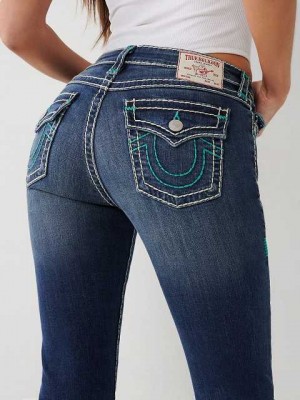 Jeans Straight True Religion Billie Mujer Aizome | Colombia-CHSAMRN10
