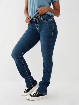 Jeans Straight True Religion Billie Mujer Azules | Colombia-TERCPBY89