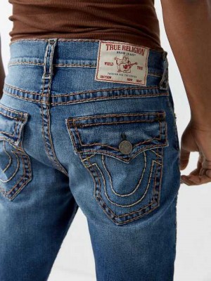 Jeans Straight True Religion Ricky Hombre Azules | Colombia-AOZGTKV75