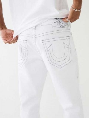 Jeans Straight True Religion Ricky Single Needle Hombre Blancas | Colombia-PJHMTVW12
