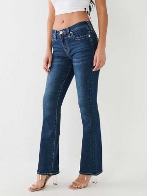 Vaqueros Bootcut True Religion Becca Mid Rise Single Needle Mujer Azules Oscuro | Colombia-UQDZNSO90