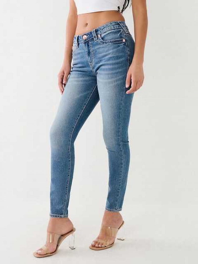 Jeans Skinny True Religion Halle Big T Super Mujer Azules Claro | Colombia-IEFXTPJ62