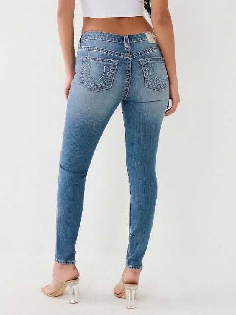 Jeans Skinny True Religion Halle Big T Super Mujer Azules Claro | Colombia-IEFXTPJ62