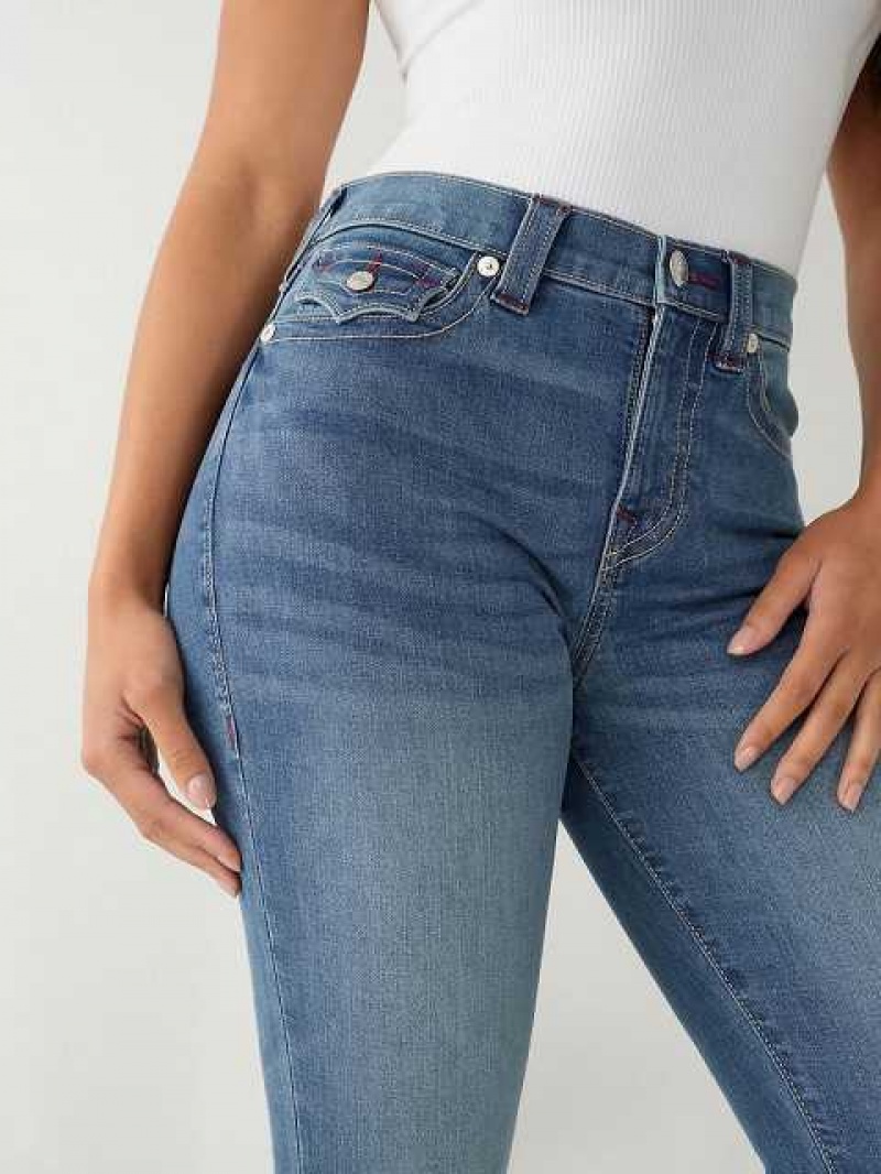 Jeans Skinny True Religion Halle High Rise Super Mujer Azules | Colombia-EWYZVRD02