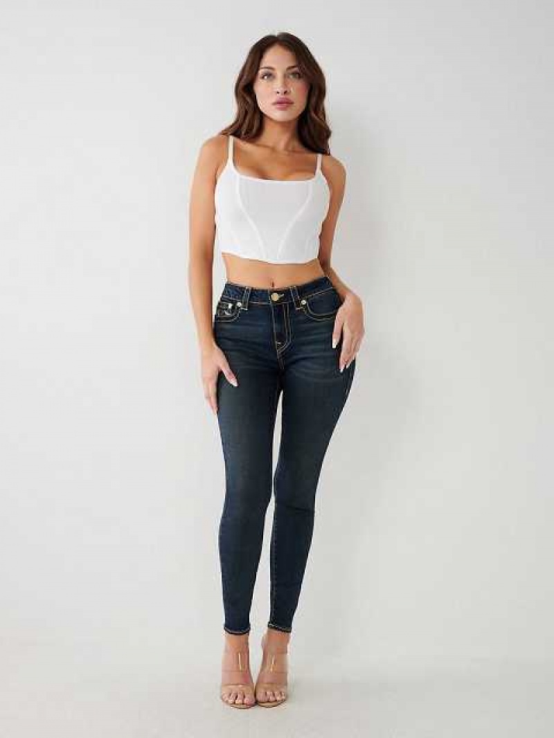Jeans Skinny True Religion Jennie Mid Rise Curvy Mujer Aizome | Colombia-WIJXYUR54