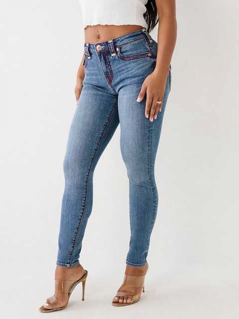 Jeans Skinny True Religion Jennie Mujer Azules | Colombia-KHOXDPJ49