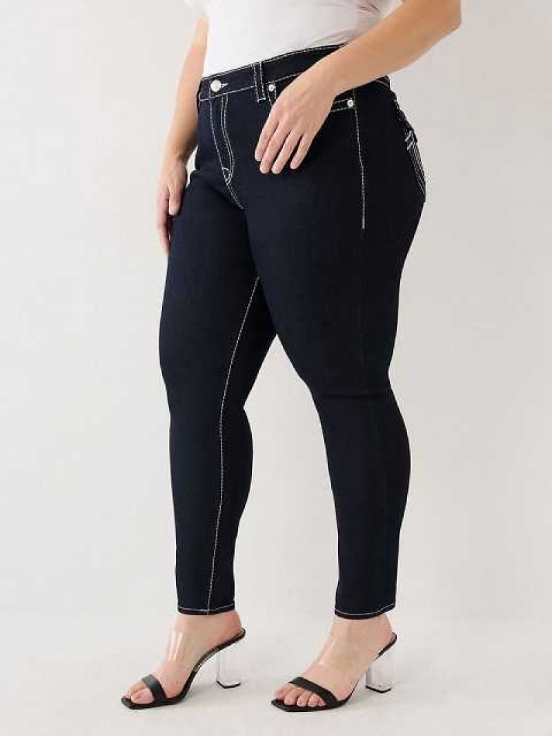 Jeans Skinny True Religion Plus Jennie Lurex Big T High Rise Curvy Mujer Body Rinse | Colombia-AXYPTJC69
