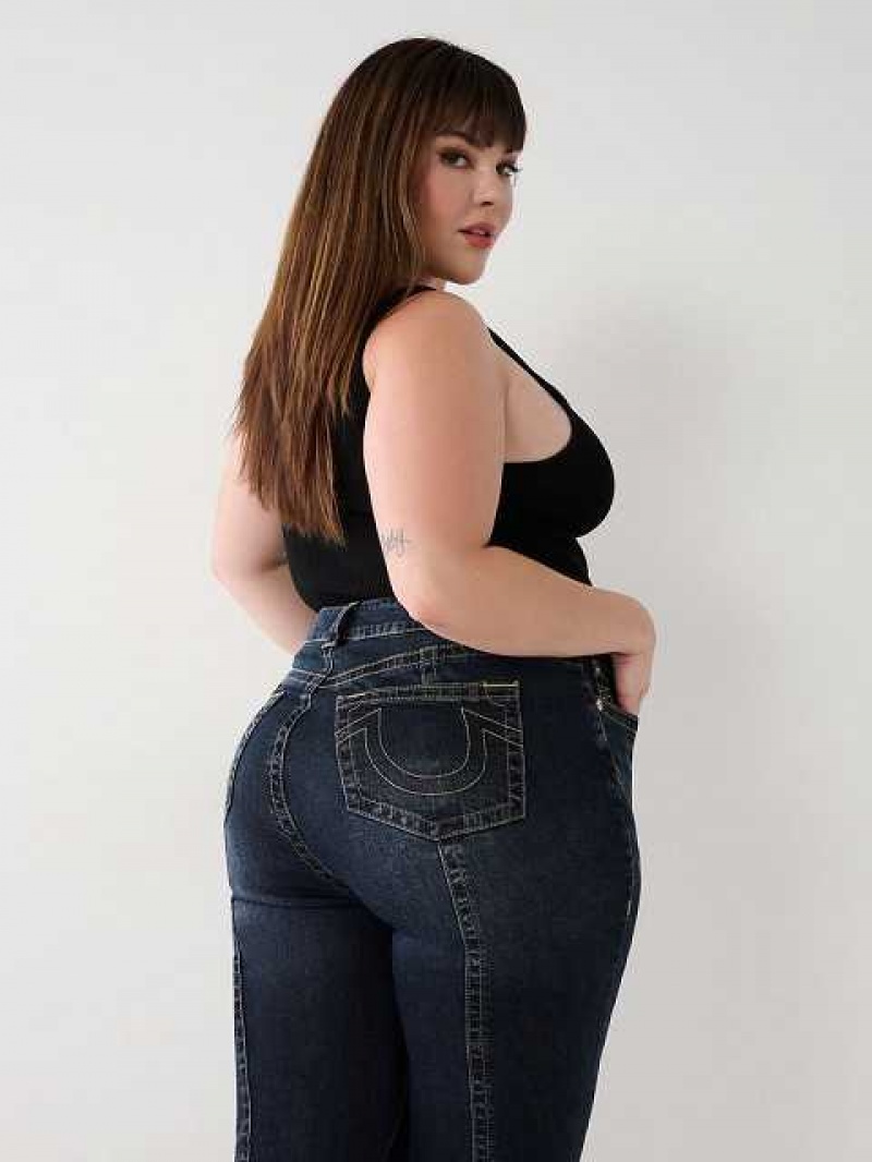 Jeans Skinny True Religion Plus Jennie Mid Rise Curvy Mujer Azul Marino | Colombia-KSQMRDX18